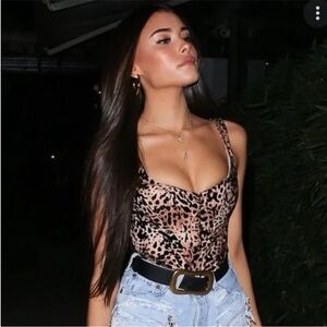 House Of CB leopard corset size XS